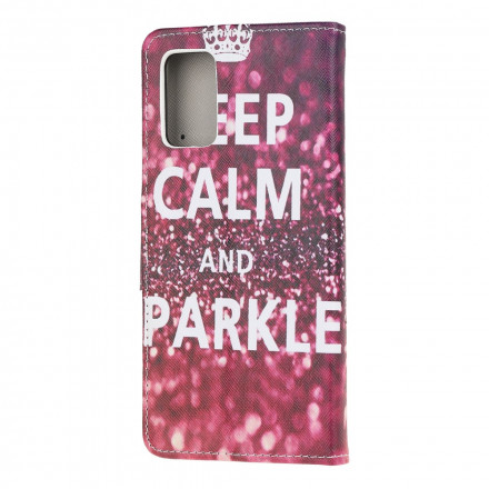 Housse Moto G9 Plus Keep Calm and Sparkle