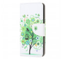 Housse Moto G9 Plus Arbre Fleuri