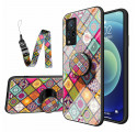 Coque Vivo V21 5G Support Magnétique Patchwork