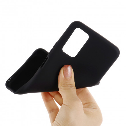 Coque Moto G9 Plus Conception Silicone Liquide avec Lanière