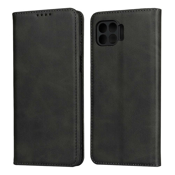 Flip Cover Moto G 5G Plus Style Cuir Fin