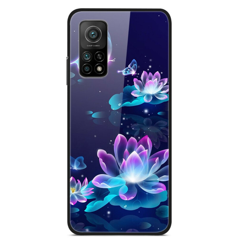 Coque Xiaomi Mi 10T / 10T Pro Verre trempé Fleurs Fantaisie