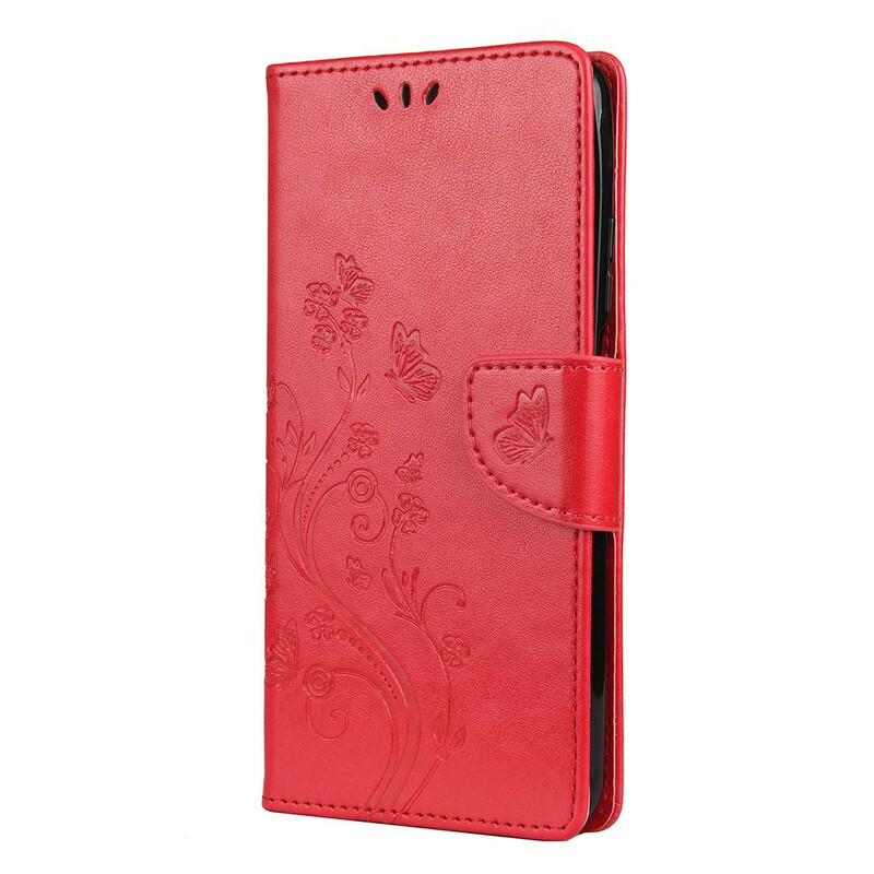 Housse Xiaomi Mi 10T / 10T Pro Papillons et Fleurs d''Asie