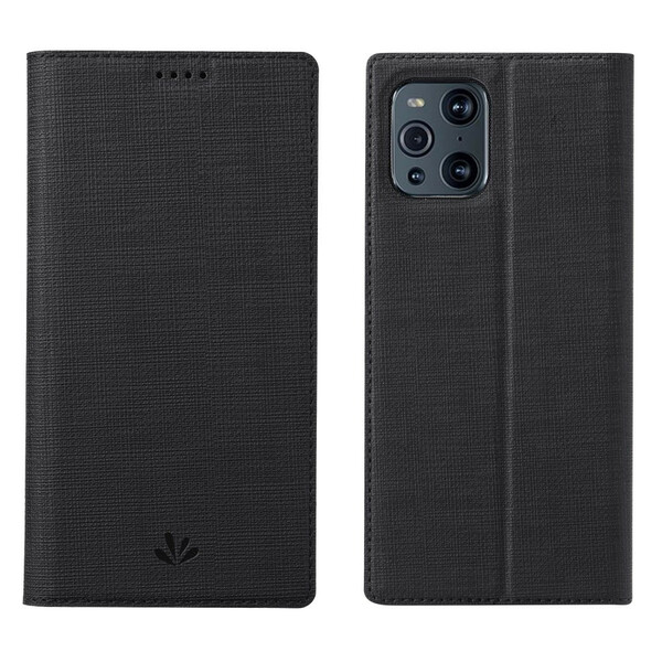 Flip Cover Oppo Find X3 / X3 Pro Texturée VILI DMX