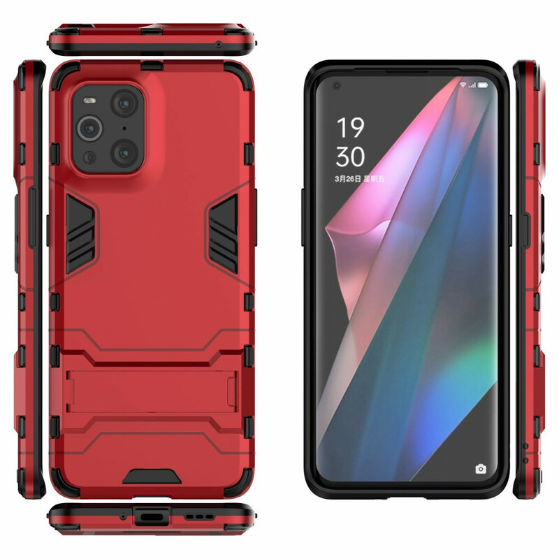 Coque Oppo Find X3 / X3 Pro Résistante Languette