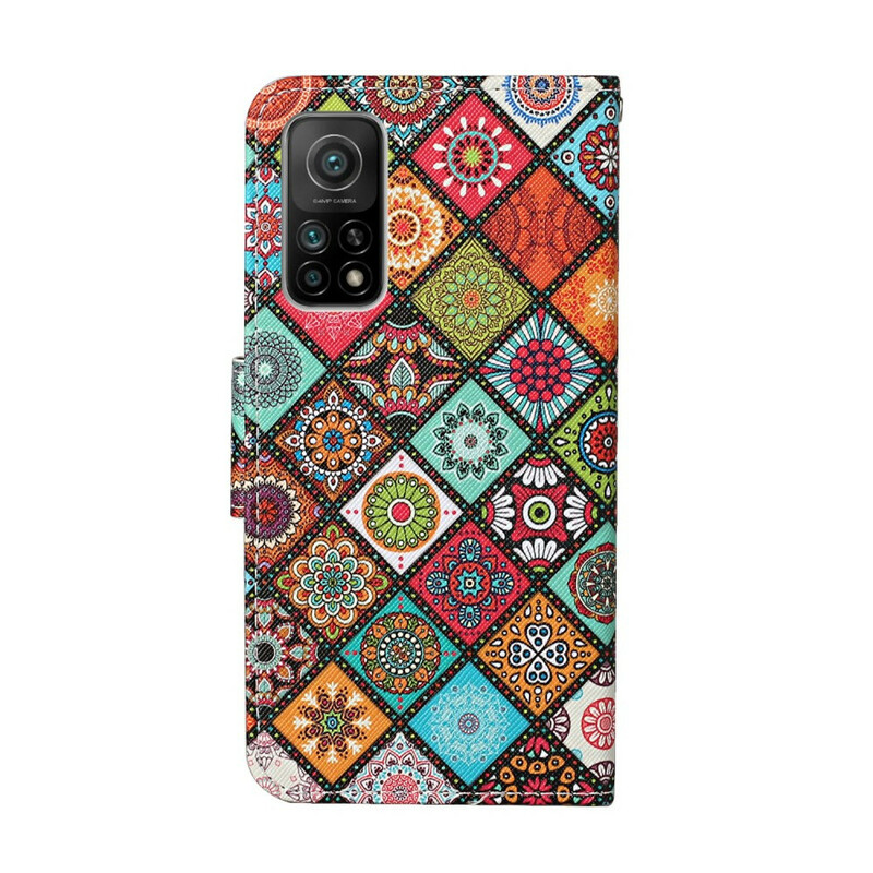 Housse Xiaomi Mi 10T / 10T Pro Patchwork Mandalas avec Lanière