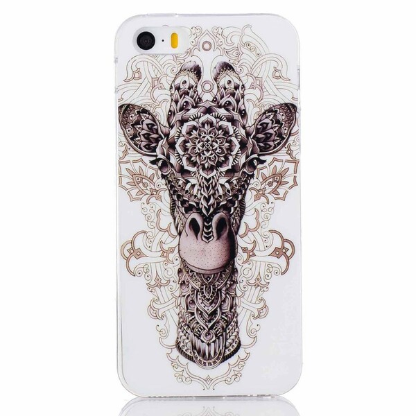 Coque iPhone SE/5/5S Girafe Tribale