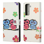 Housse Samsung Galaxy S21 FE Couple de Hiboux