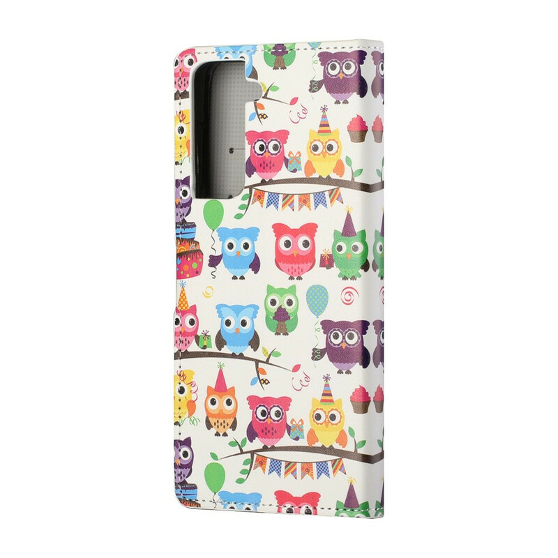 Housse Samsung Galaxy S21 FE Multiples Hiboux