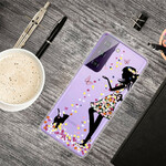 Coque Samsung Galaxy S21 FE Jolie Tête Fleurie