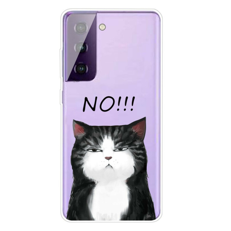 Coque Samsung Galaxy S21 FE Le Chat Qui Dit Non