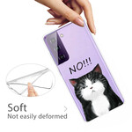 Coque Samsung Galaxy S21 FE Le Chat Qui Dit Non