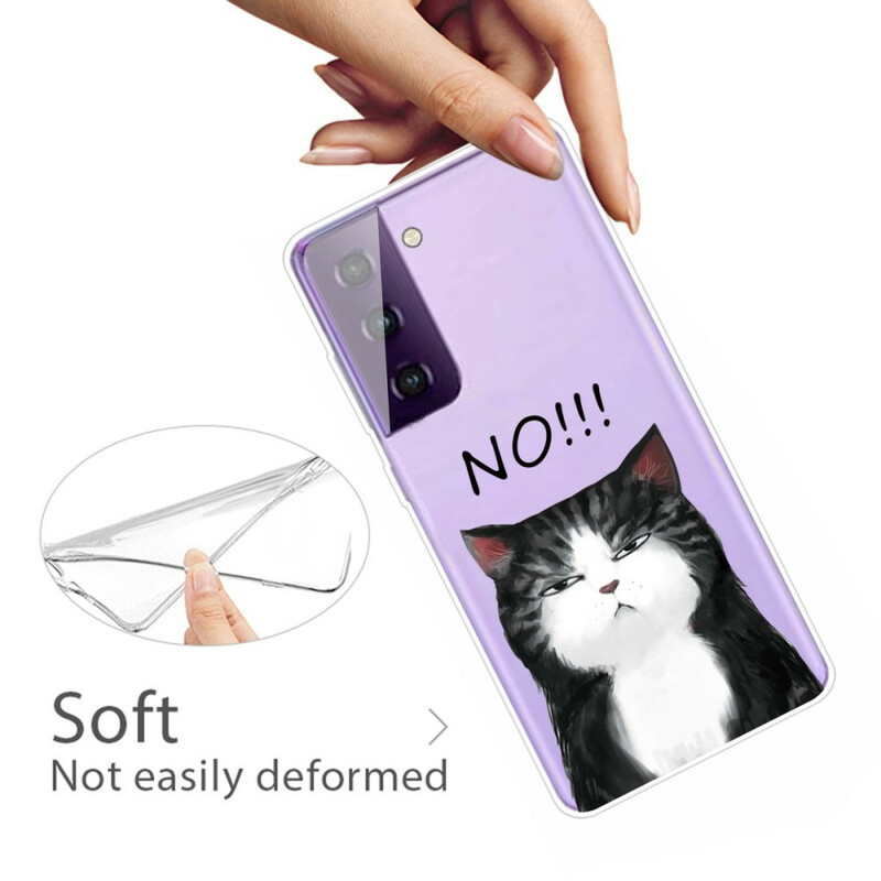 Coque Samsung Galaxy S21 FE Le Chat Qui Dit Non