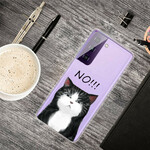 Coque Samsung Galaxy S21 FE Le Chat Qui Dit Non