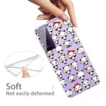 Coque Samsung Galaxy S21 FE Transparente Funny Pandas