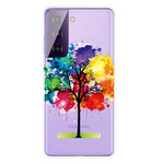 Coque Samsung Galaxy S21 FE Arbre Aquarelle