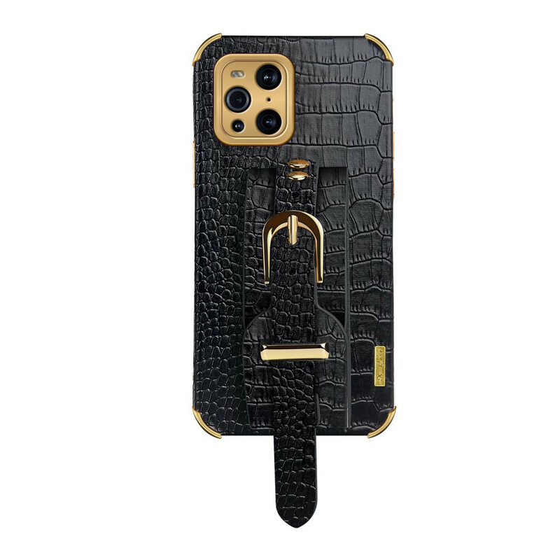 Coque Oppo Find X3 / X3 Pro Croco Bracelet