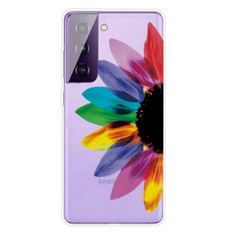 Coque Samsung Galaxy S21 FE Fleur Colorée