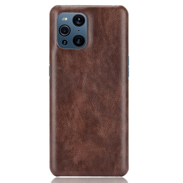 Coque Oppo Find X3 / X3 Pro Effet Cuir Litchi