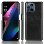 Coque Oppo Find X3 / X3 Pro Effet Cuir Litchi