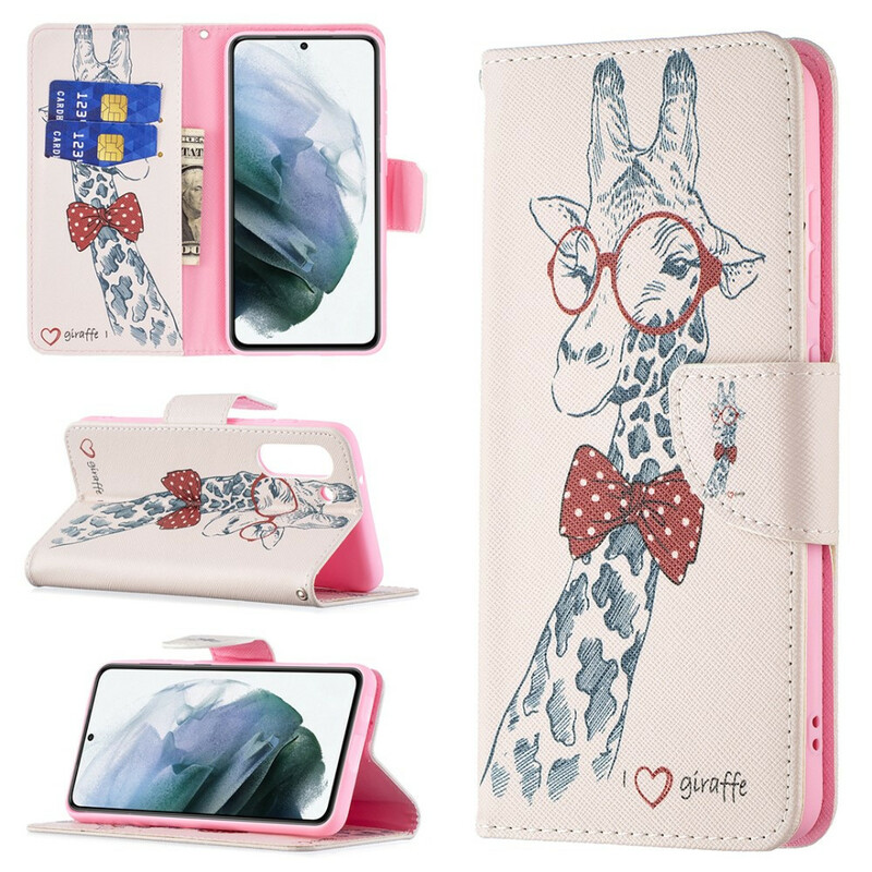 Housse Samsung Galaxy S21 FE Girafe Intello