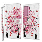 Housse Samsung Galaxy S21 FE Arbre Rose