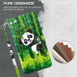 Housse Samsung Galaxy S21 FE Panda et Bambou