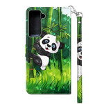 Housse Samsung Galaxy S21 FE Panda et Bambou