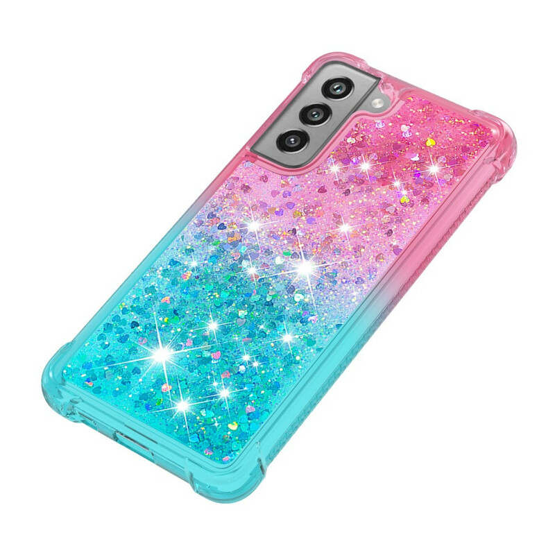 Coque Samsung Galaxy S21 FE Paillettes Colors