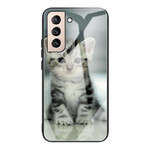 Coque Samsung Galaxy S21 FE Verre Trempé Chaton