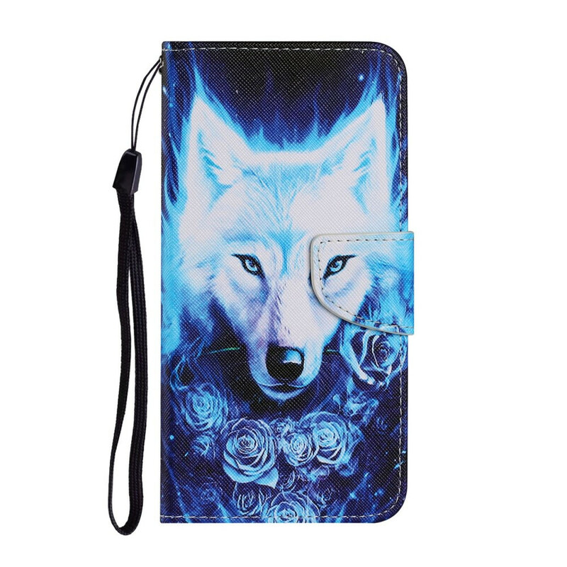 Housse Samsung Galaxy S21 FE Loup Blanc