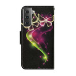 Housse Samsung Galaxy S21 FE Papillons Magiques