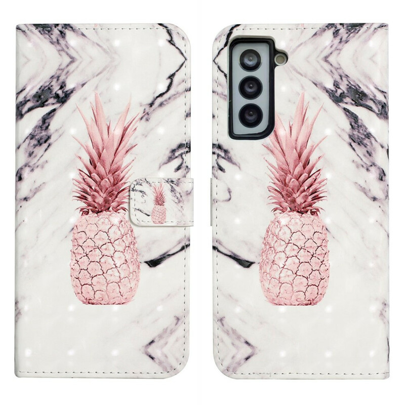 Housse Samsung Galaxy S21 FE Light Spot Ananas