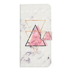 Housse Samsung Galaxy S21 FE Triangle en paillettes