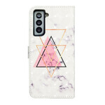 Housse Samsung Galaxy S21 FE Triangle en paillettes