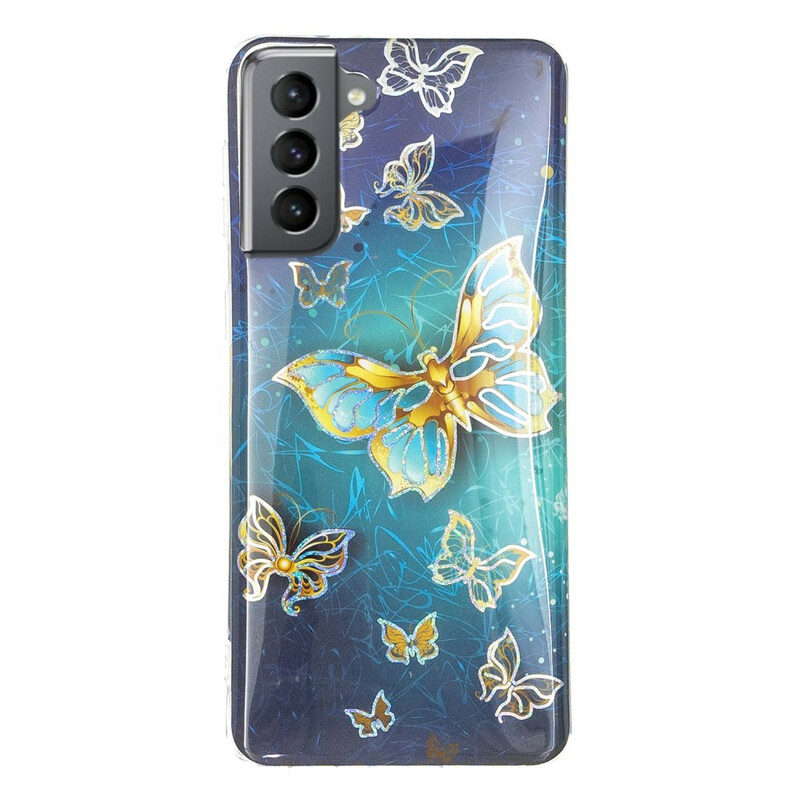 Coque Samsung Galaxy S21 FE Papillons Design