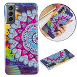 Coque Samsung Galaxy S21 FE Mandala Coloré Fluorescente