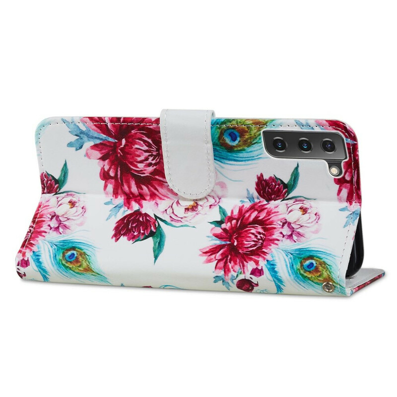 Housse Samsung Galaxy S21 FE Fleurs Intenses