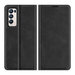 Flip Cover Oppo Find X3 Neo Effet Cuir Silky Touch