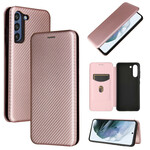 Flip Cover Samsung Galaxy S21 FE Fibre Carbone