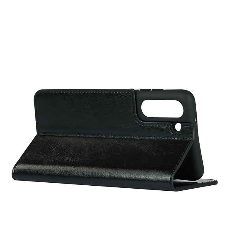 Flip Cover Samsung Galaxy S21 FE Cuir Véritable Proposition Couleurs