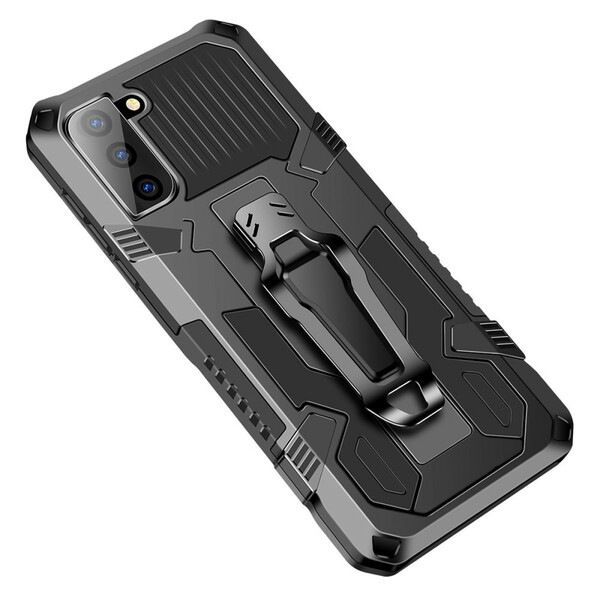 Coque Samsung Galaxy S21 FE Robot avec Pince Ceinture