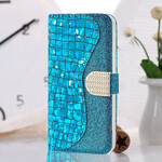 Housse Samsung Galaxy S21 FE Croco Diamants