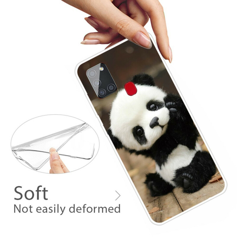 Coque Samsung Galaxy A21s Flexible Panda