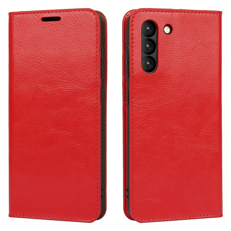 Flip Cover Samsung Galaxy S21 FE Cuir Véritable