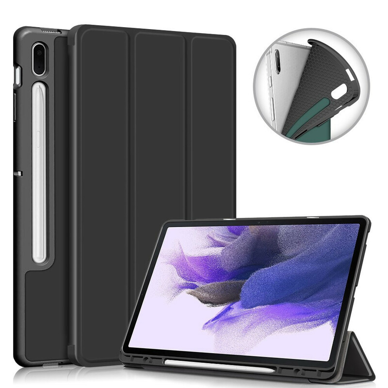 Smart Case Samsung Galaxy Tab S7 FE Tri-Fold Porte-Stylet Renforcée