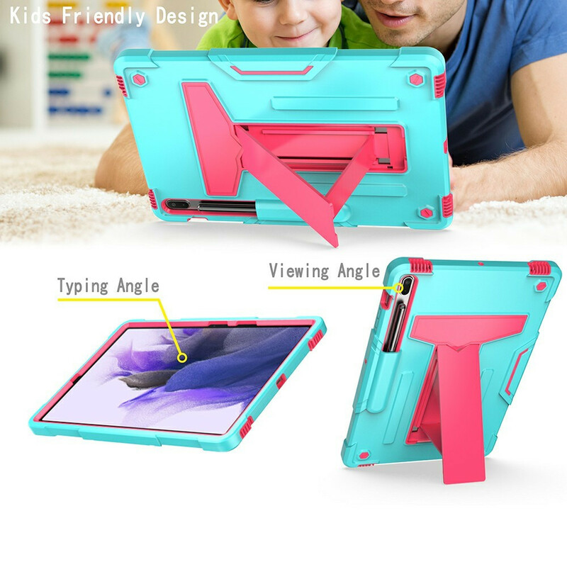 Coque Samsung Galaxy Tab S7 FE Résistante Support Pliable