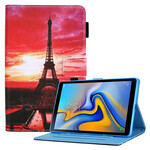 Housse Samsung Galaxy Tab A7 Lite Sunset Tour Eiffel