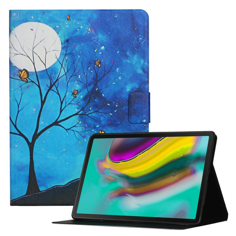 Housse Samsung Galaxy Tab A7 Lite Arbre à la Lune et au Soleil