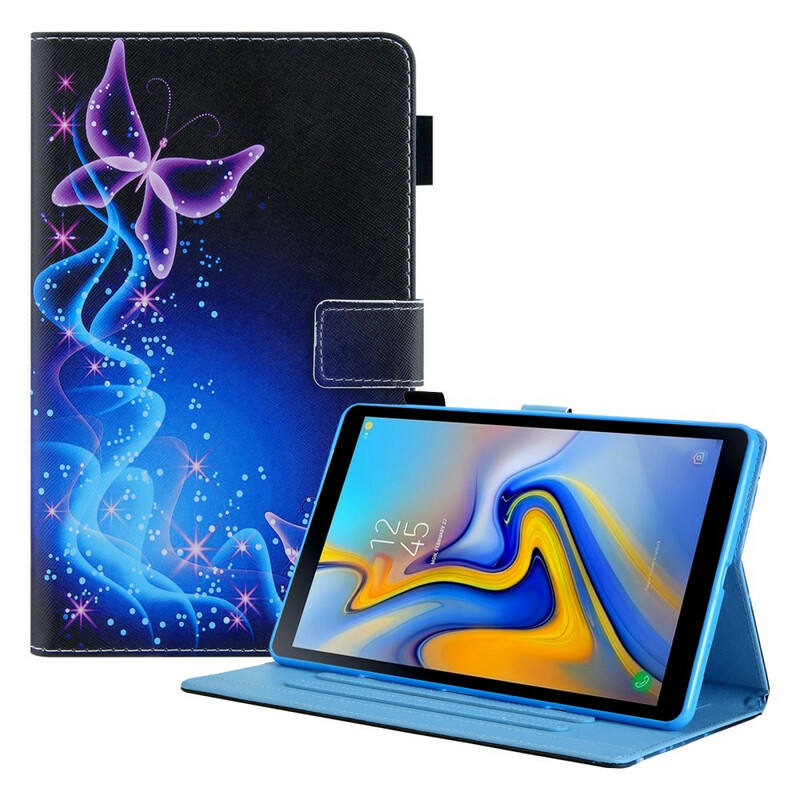 Housse Samsung Galaxy Tab A7 Lite Papillons Colorés